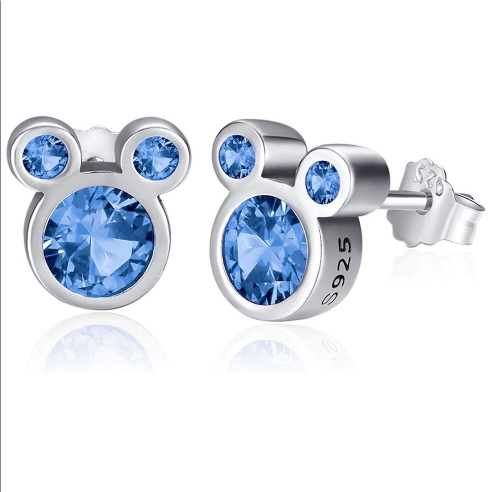 Sparkling Mouse Earrings With Cubic Zirconia - Picture 5 of 8